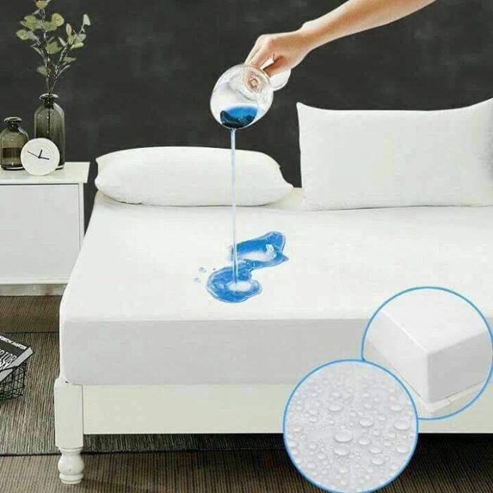 ⁦كفر المرتبه الواقي الأبيض 120 سم عرض * 200 سم طول⁩ - الصورة ⁦1⁩