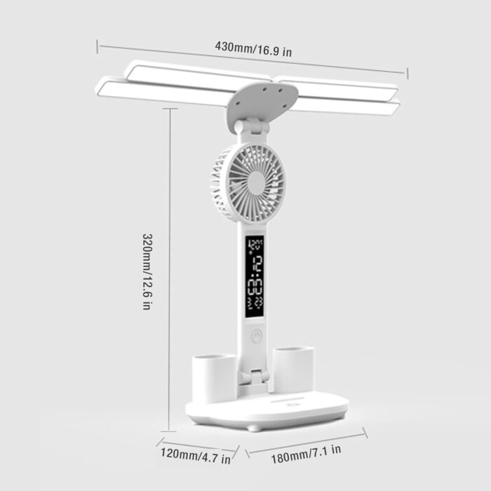 ⁦اباجوره مكتب ليد مع مروحه و ساعه⁩ - الصورة ⁦8⁩