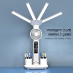 ⁦اباجوره مكتب ليد مع مروحه و ساعه⁩ - الصورة ⁦2⁩