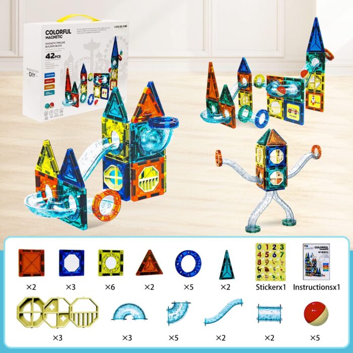 ⁦مكعبات بناء 60 قطعة⁩ - الصورة ⁦2⁩