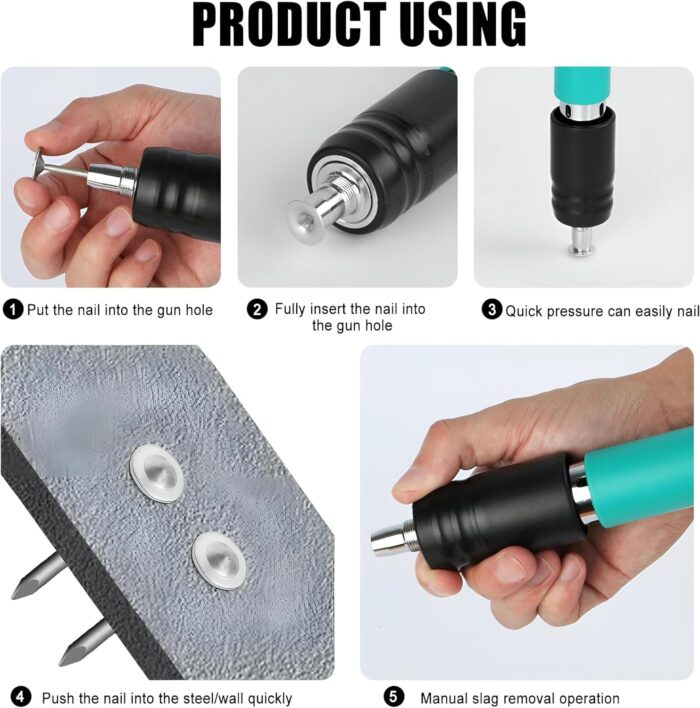 ⁦مسدس المسامير الحديث + 20 مسمار⁩ - الصورة ⁦5⁩