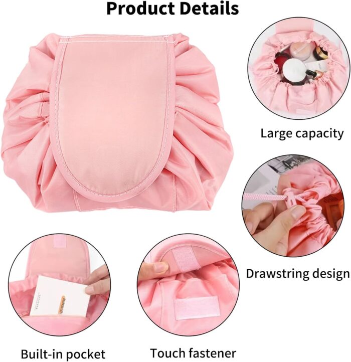 ⁦شنطة المكياج المحمولة  بينك⁩ - الصورة ⁦4⁩