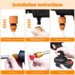 ⁦• "	مسدس كهربائى لغسيل السيارة ببطاريتين 48⁩ - الصورة ⁦2⁩