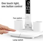 ⁦اباجوره مكتب ليد مع مروحه و ساعه⁩ - الصورة ⁦7⁩