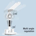 ⁦اباجوره مكتب ليد مع مروحه و ساعه⁩ - الصورة ⁦3⁩