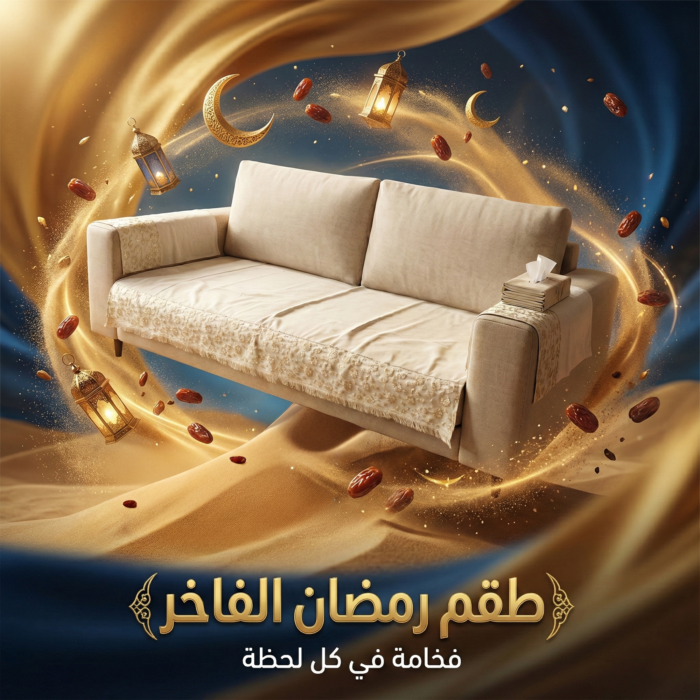 ⁦طقم 1 كنبه مع 2 مناديل رمضان⁩ - الصورة ⁦5⁩