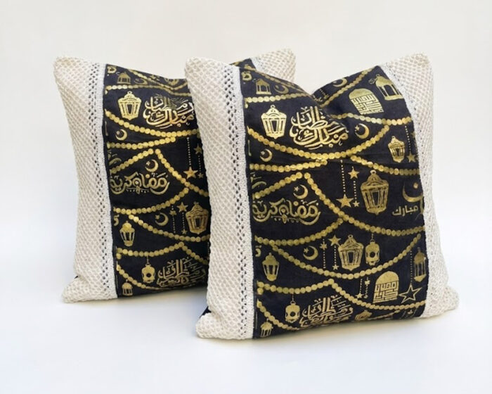 ⁦رانر مع 2 كفر كوشن بيج اسود⁩ - الصورة ⁦3⁩