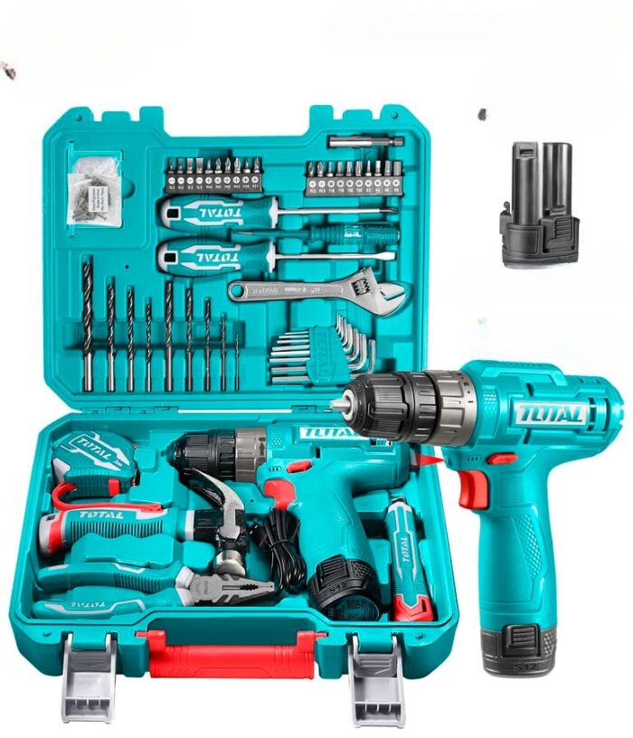 ⁦طقم شنيور وعده مكون من 129 قطعة Total⁩ - الصورة ⁦2⁩