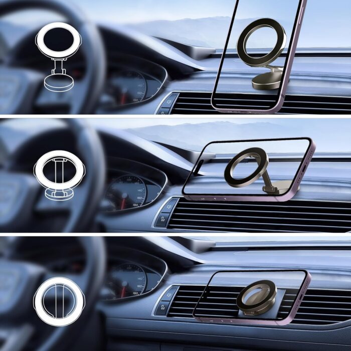 ⁦• حامل موبيل مغناطيسي قابل للطي⁩ - الصورة ⁦5⁩