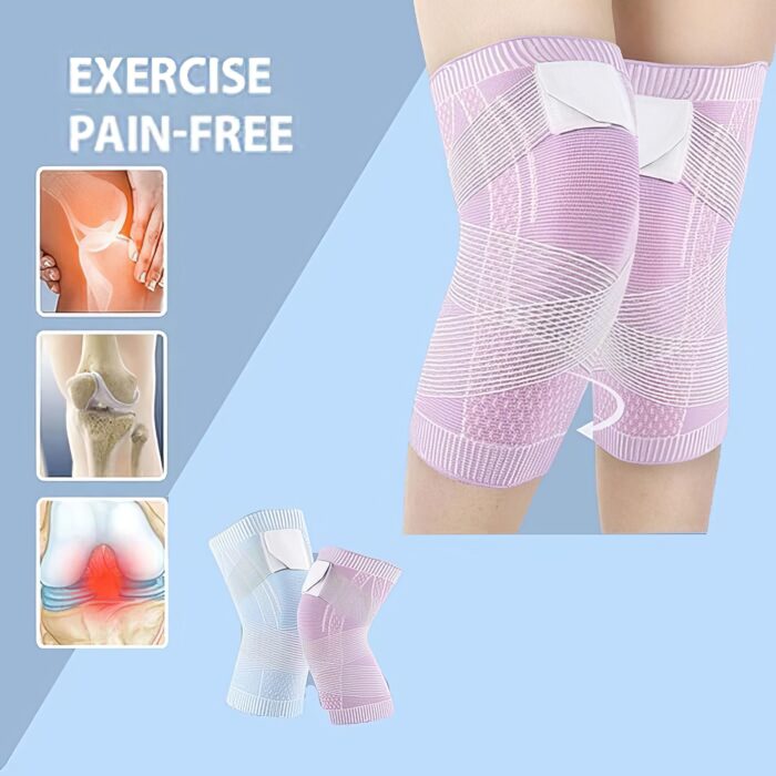 ⁦• ركبة برباط ضاغط موف⁩ - الصورة ⁦2⁩